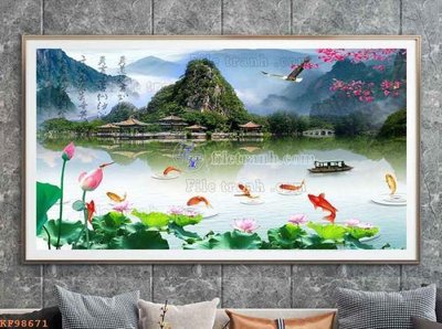 Tải file File tranh hiện đại pha lê gương KF98671 (gốc) làm file quảng cáo