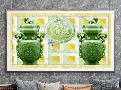 File gốc in ấn File tranh hiện đại pha lê gương KF98698 độ phân giải cao