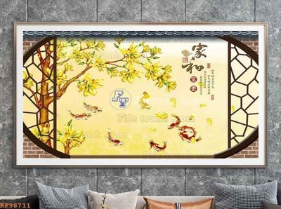 File gốc File tranh hiện đại pha lê gương KF98711 (phong cách) tối giản