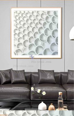 Hình ảnh file gốc in lụa File tranh hiện đại pha lê gương KF98717