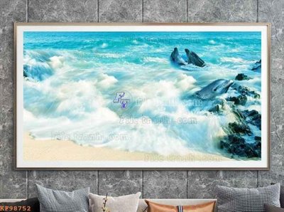 Tải file File tranh hiện đại pha lê gương KF98752 (gốc) làm tranh trang trí