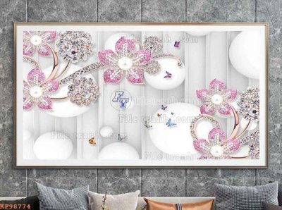 File PSD File tranh hiện đại pha lê gương KF98774 (gốc) cho in quảng cáo