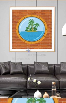 Tải file File tranh hiện đại pha lê gương KF98806 (gốc) làm file tranh quảng cáo