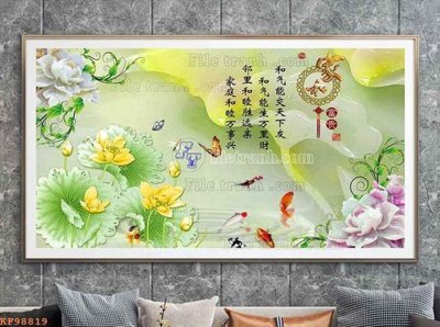 Tải file gốc File tranh hiện đại pha lê gương KF98819 (để in lụa)