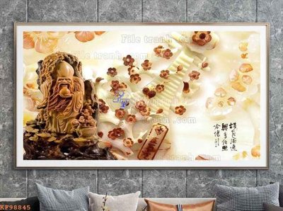 File tranh File tranh hiện đại pha lê gương KF98845 (bản gốc) treo tường