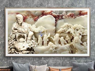 File in ấn chuyên nghiệp File tranh hiện đại pha lê gương KF98849 (file gốc)