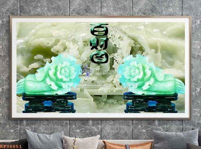 File gốc File tranh hiện đại pha lê gương KF98851 (trang trí) cho phòng khách