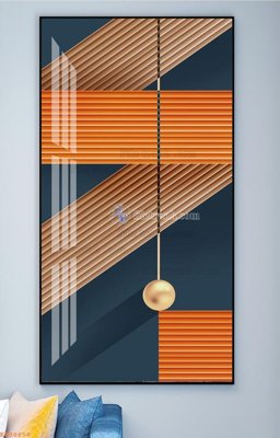 File in lụa File tranh hiện đại pha lê gương KF98858 (hoa văn) File tranh hiện đại pha lê gương KF98858