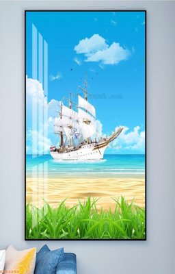 Hình ảnh file gốc in lụa File tranh hiện đại pha lê gương KF98893