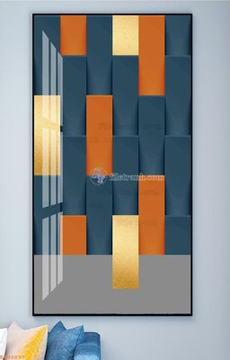 Download file gốc File tranh hiện đại pha lê gương KF98897 (in mica) trong suốt