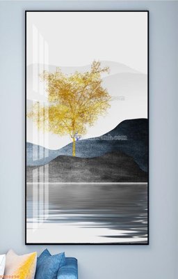 File tranh File tranh hiện đại pha lê gương KF98898 (gốc) chủ đề thành phố