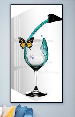 File gốc File tranh hiện đại pha lê gương KF98905 (phong cách) tối giản