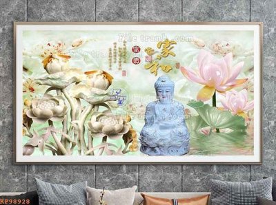 File tranh gốc File tranh hiện đại pha lê gương KF98928 (bản đẹp) độc quyền