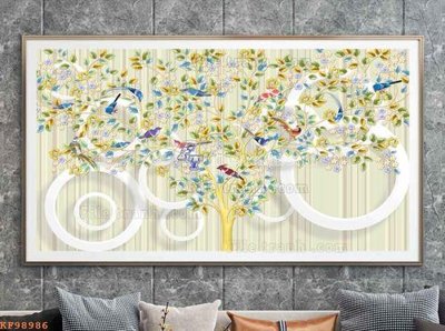 File gốc File tranh hiện đại pha lê gương KF98986 cho in ấn và thiết kế