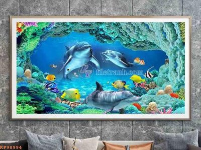 File gốc File tranh hiện đại pha lê gương KF98994 (trang trí) phòng làm việc