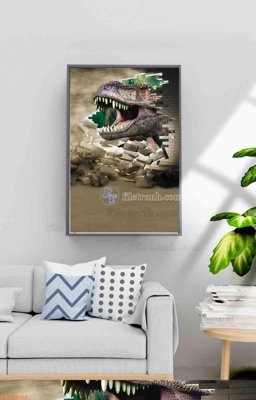 File gốc File tranh hiện đại pha lê gương KF99003 (in lụa) tranh phong thủy