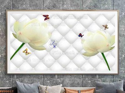 File tranh File tranh hiện đại pha lê gương KF99017 (gốc) chủ đề thiên nhiên