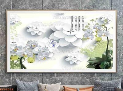 File gốc File tranh hiện đại pha lê gương KF99034 (in 3D) nghệ thuật