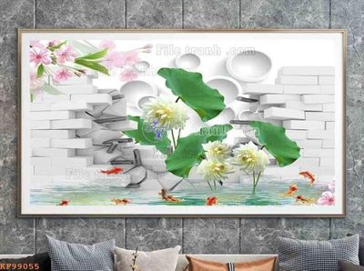 Tải file File tranh hiện đại pha lê gương KF99055 (gốc) in trên mọi chất liệu
