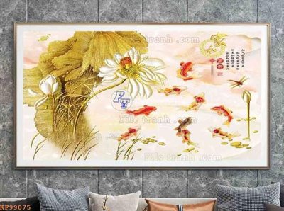 File in ấn File tranh hiện đại pha lê gương KF99075 chuyên nghiệp