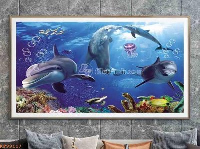 File in ấn File tranh hiện đại pha lê gương KF99117 (bản gốc) sắc nét