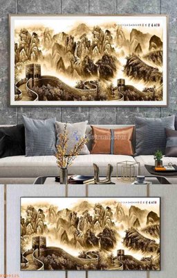 File gốc File tranh hiện đại pha lê gương KF99125 (in tráng gương) sang trọng