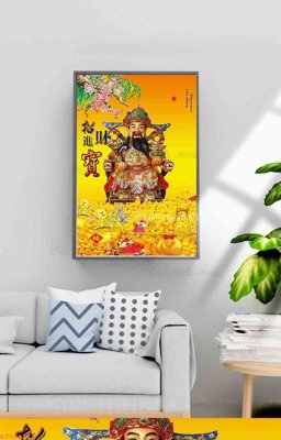 File tranh File tranh hiện đại pha lê gương KF99136 (gốc) in vải canvas