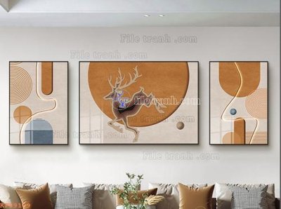 Tải file gốc in lụa File tranh hiện đại pha lê gương KF99169 siêu nét