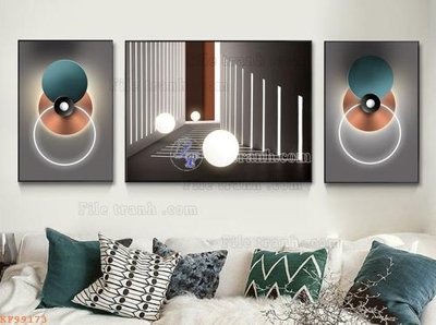 File tranh gốc File tranh hiện đại pha lê gương KF99173 (bản đẹp) độc quyền