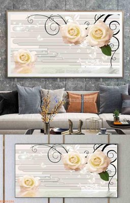 File gốc File tranh hiện đại pha lê gương KF99196 (trang trí) phòng trẻ em