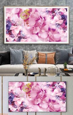 File gốc File tranh hiện đại pha lê gương KF99214 (trang trí) cho phòng khách