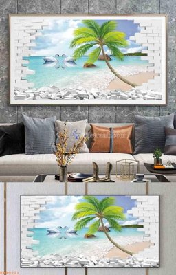 File tranh File tranh hiện đại pha lê gương KF99222 (bản gốc) in canvas