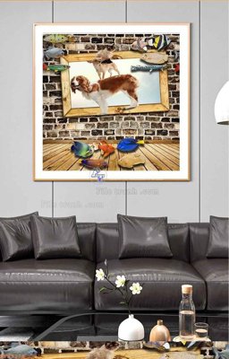 File tranh File tranh hiện đại pha lê gương KF99278 (ảnh gốc) cho in ấn kỹ thuật số