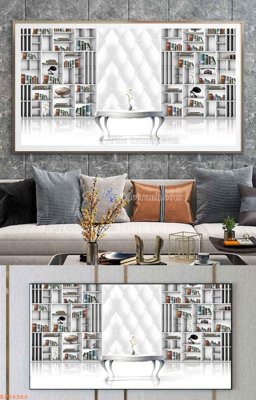 Tải file File tranh hiện đại pha lê gương KF99300 (gốc) chủ đề phong thủy