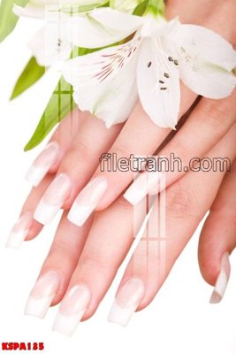 File gốc in tráng gương Tranh trang trí Spa làm đẹp KSPA135 chi tiết