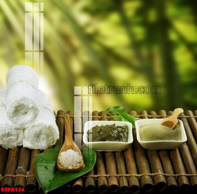 File in trần Tranh trang trí Spa làm đẹp KSPA234 (bản gốc) đại dương