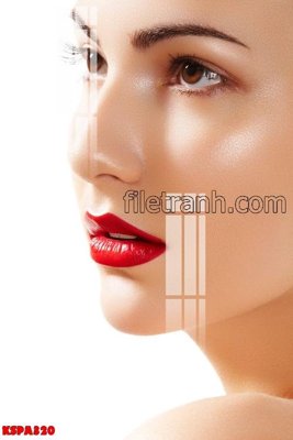 File gốc Tranh trang trí Spa làm đẹp KSPA320 (in lụa) trang trí tường