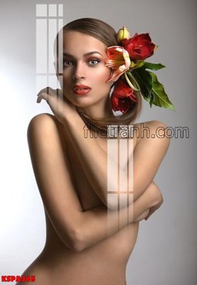 File gốc Tranh trang trí Spa làm đẹp KSPA365 (in ấn) màu sắc trung thực