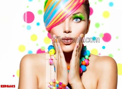 File in trần Tranh trang trí Spa làm đẹp KSPA682 (bản gốc) 5D