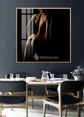 File in trần File tranh treo thiếu nữ khỏa thân nhà nghỉ KT104 (bản gốc) phong cảnh