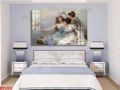 File in lụa File tranh treo thiếu nữ khỏa thân nhà nghỉ KT155 (phong cảnh) File tranh treo thiếu nữ khỏa thân nhà nghỉ KT155