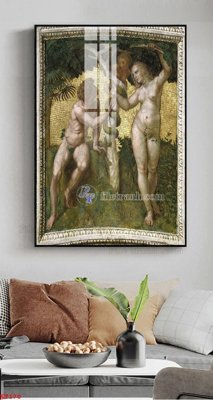 File tranh gốc PSD File tranh treo thiếu nữ khỏa thân nhà nghỉ KT170 còn nguyên layer