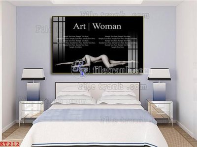 File tranh File tranh treo thiếu nữ khỏa thân nhà nghỉ KT212 (ảnh gốc) cho in ấn kỹ thuật số