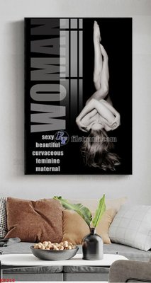 File gốc File tranh treo thiếu nữ khỏa thân nhà nghỉ KT218 (bản quyền) cho in ấn