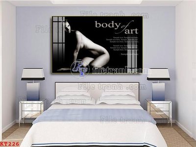 File tranh quảng cáo File tranh treo thiếu nữ khỏa thân nhà nghỉ KT226 (download file gốc)
