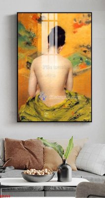 File tranh File tranh treo thiếu nữ khỏa thân nhà nghỉ KT258 (gốc) chủ đề thiên nhiên