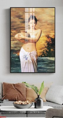 Ảnh gốc File tranh treo thiếu nữ khỏa thân nhà nghỉ KT261 (độ nét cao) in tráng gương