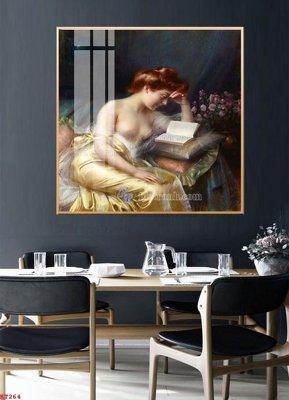 File gốc File tranh treo thiếu nữ khỏa thân nhà nghỉ KT264 (cho in 3D) độc đáo