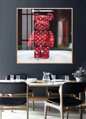 File ảnh File tranh kawas gấu bearbrick KW500 (gốc) in decal dán tường