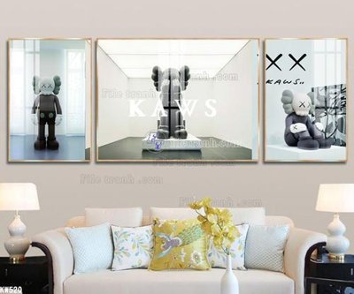 Tải file gốc File tranh kawas gấu bearbrick KW520 (bản PSD) đầy đủ layer